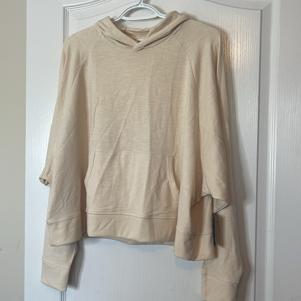 Tommy John Super Soft Terry Lounge Hoodie Parchment Medium - Picture 7 of 15